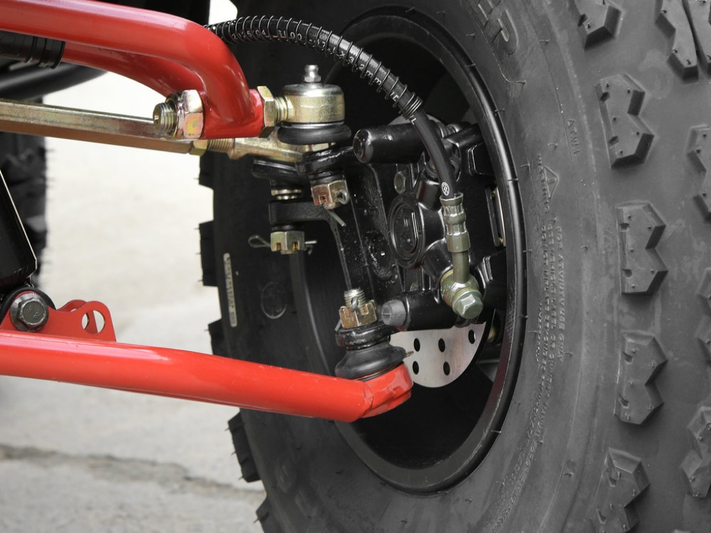 Квадроцикл бензиновий 125 см3 AX125-2-3, 155 см, автомат R/N/F, чорно-червоний