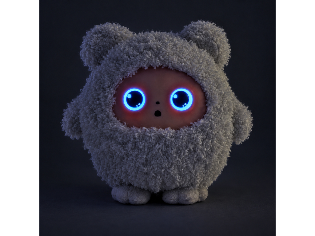 Мягкая игрушка интерактивная, LED глаза, BB1882F-86