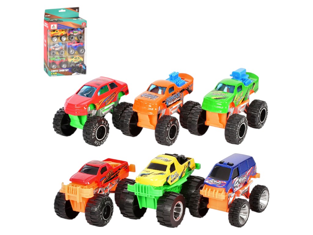 Машинка металева набір Monster Track DS054, 8 см, інерційний механізм
