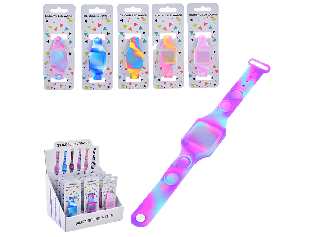 Годинник електронний Pop it силіконовий, 6 дизайнів (ціна за 1шт)