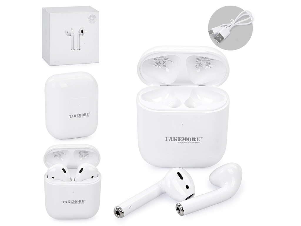 Навушники бездротові Bluetooth TWS TAKEMORE. FG240503097Q