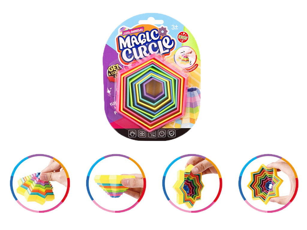 Игрушка антистресс раскладная H011 Magic Circle; (цена за 1шт)