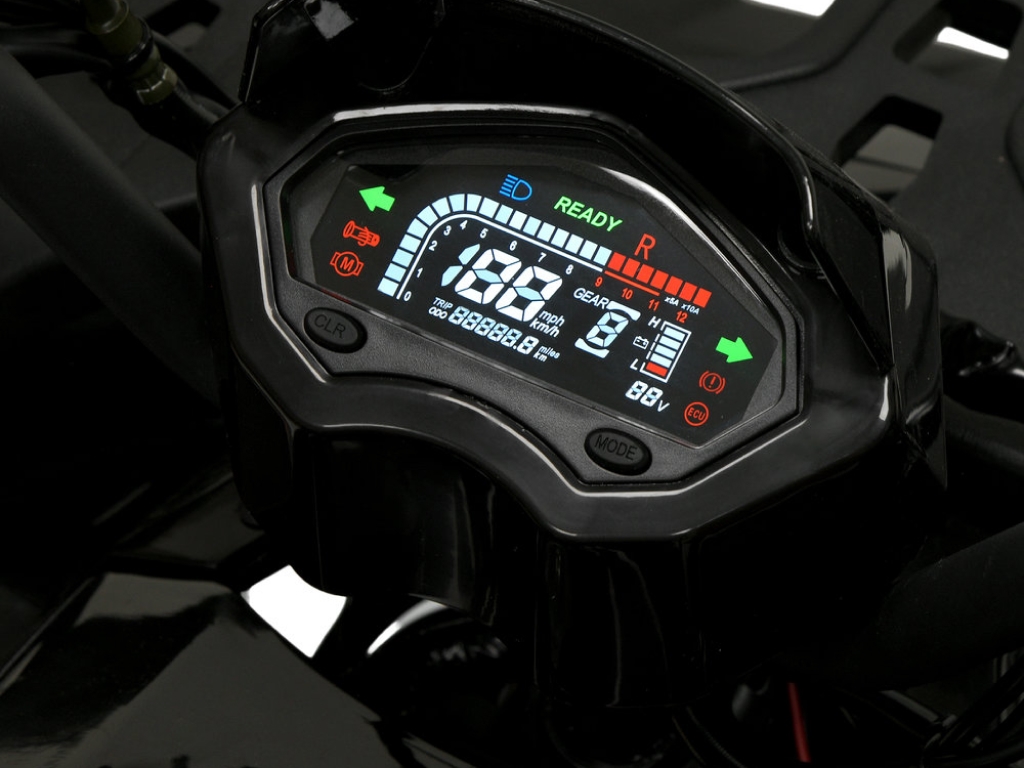 Квадроцикл електричний HB-FC1450-2-5 (MP3), чорно-зелений, 1450W, 60V