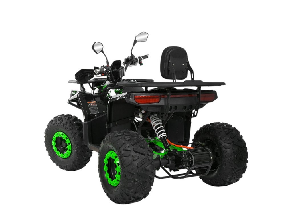 Квадроцикл електричний HB-FFN1450-2-5 (MP3), чорно-зелений, 1450W, 60V