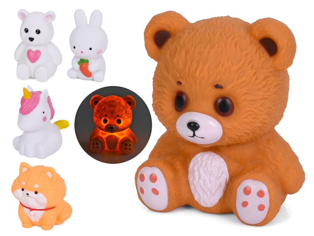 Детский ночник в виде животного со светом, 5 видов