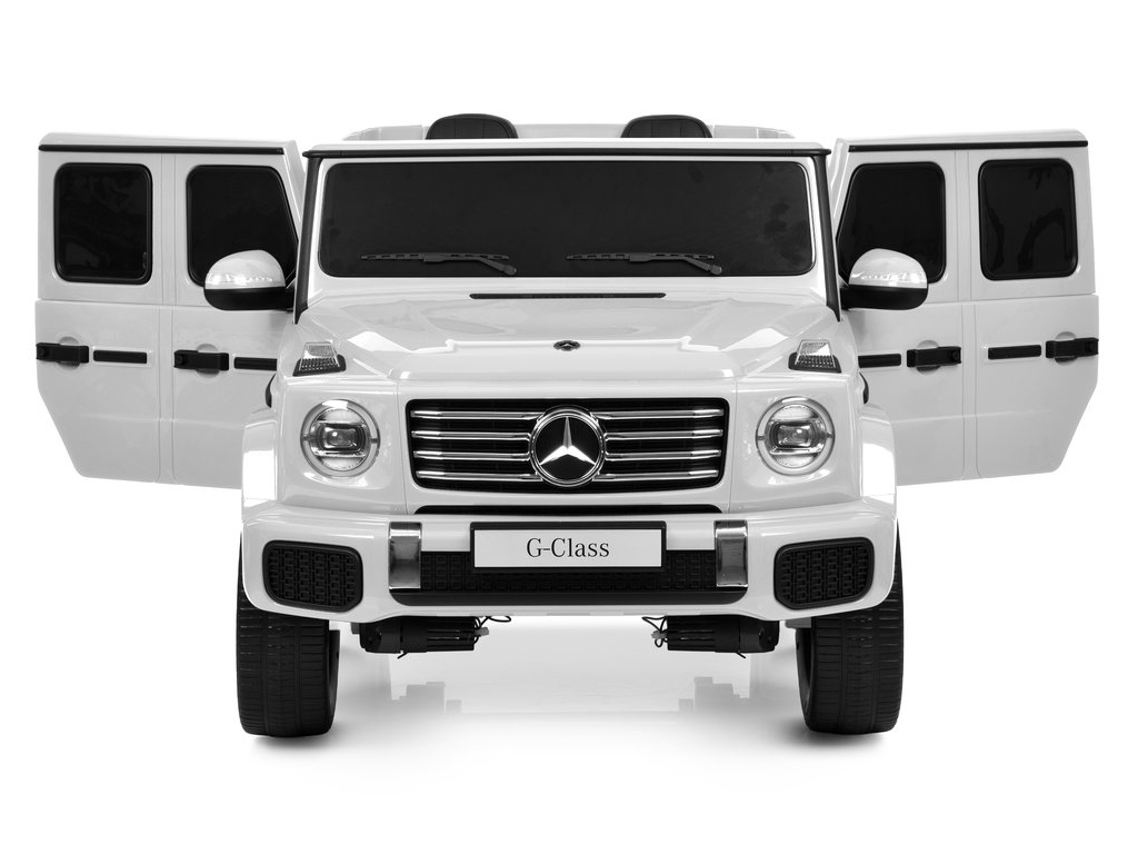 Електромобіль двомісний JJ2288EBLR-1 Mercedes-Benz, 1х24V7/AH, 4×45W, EVA, TF, білий