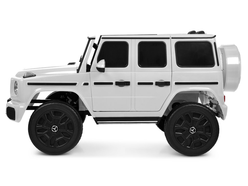 Електромобіль двомісний JJ2288EBLR-1 Mercedes-Benz, 1х24V7/AH, 4×45W, EVA, TF, білий