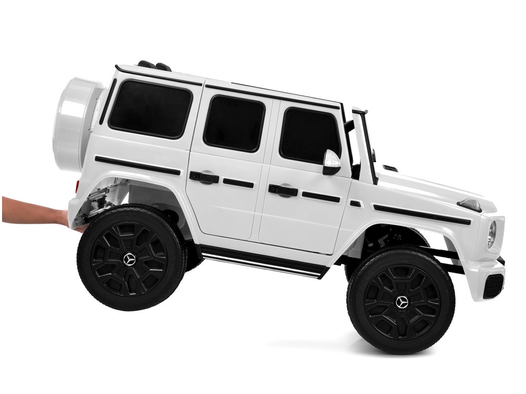 Електромобіль двомісний JJ2288EBLR-1 Mercedes-Benz, 1х24V7/AH, 4×45W, EVA, TF, білий