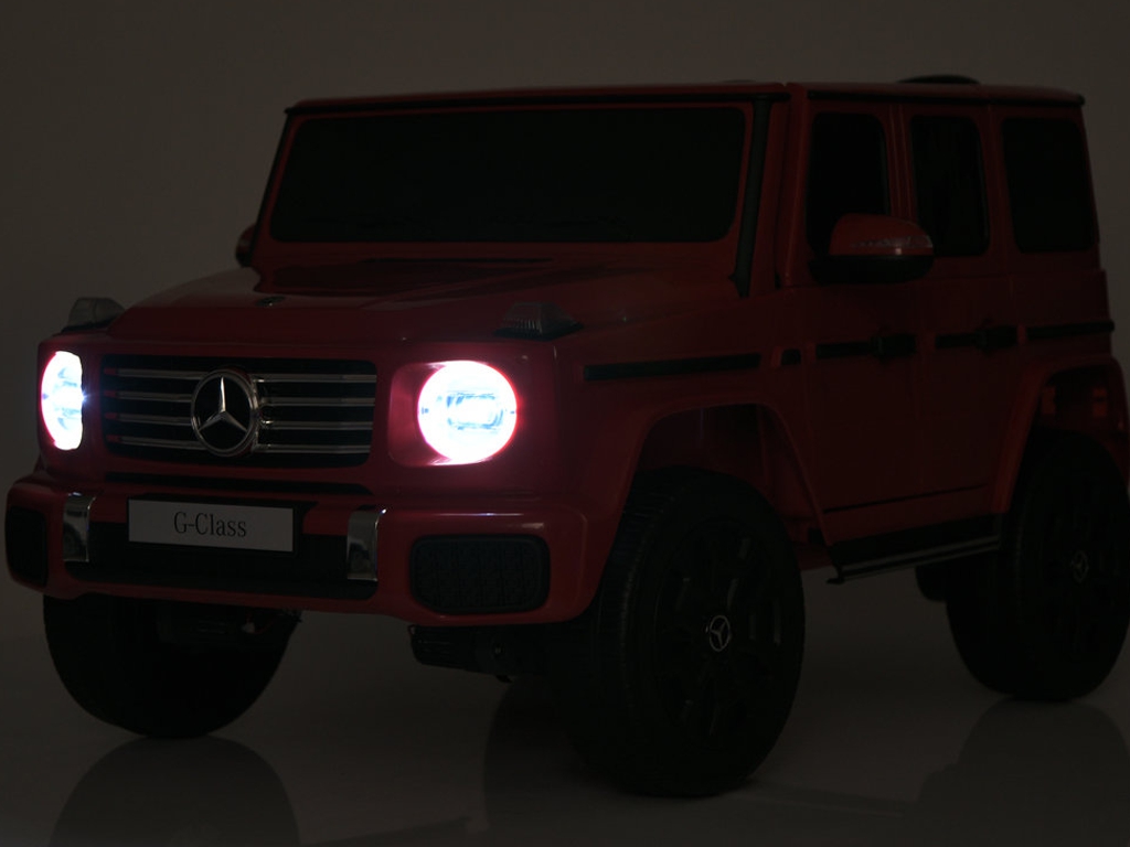 Електромобіль двомісний JJ2288EBLR-1 Mercedes-Benz, 1х24V7/AH, 4×45W, EVA, TF, білий