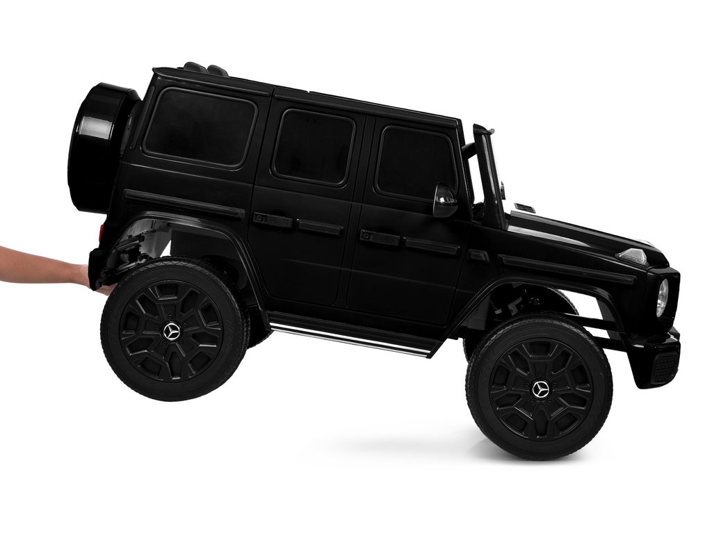 Електромобіль двомісний JJ2288EBLR-2 Mercedes-Benz, 1х24V7/AH, 4×45W, EVA, TF, чорний