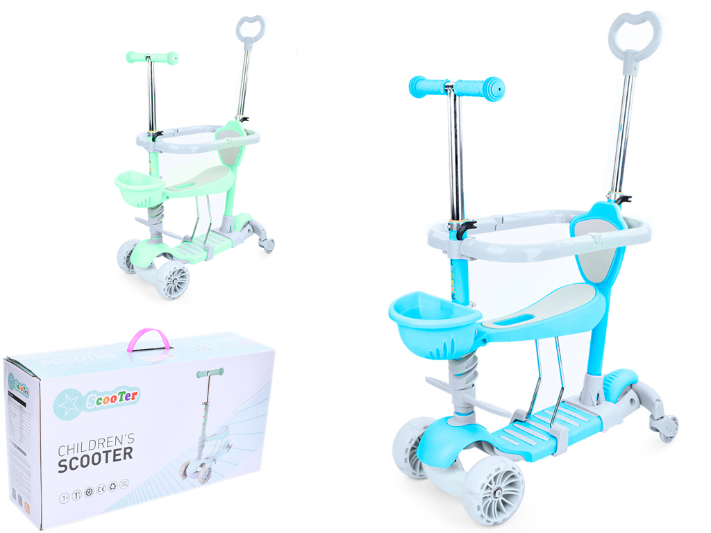 Самокат MAXI 5в1 Беговел Scooter. JR 3-102