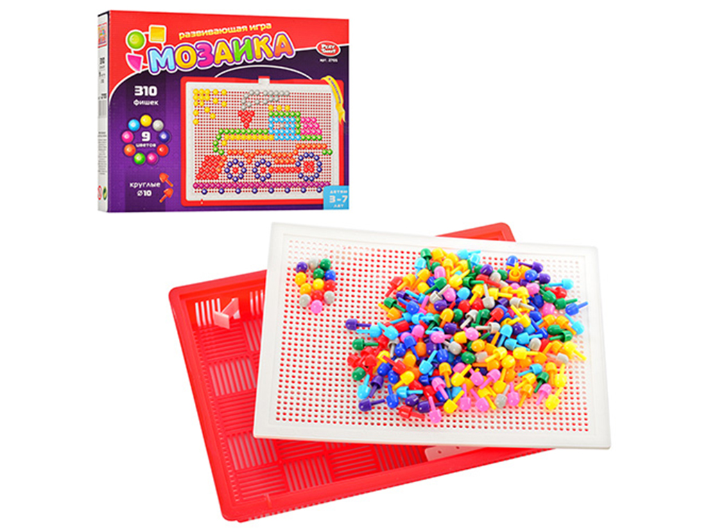 Мозаика 310 круглых фишек. Play Smart 2705