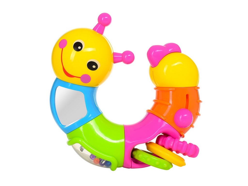 Погремушка Логическая гусеница 25 см. Limo Toy 9182