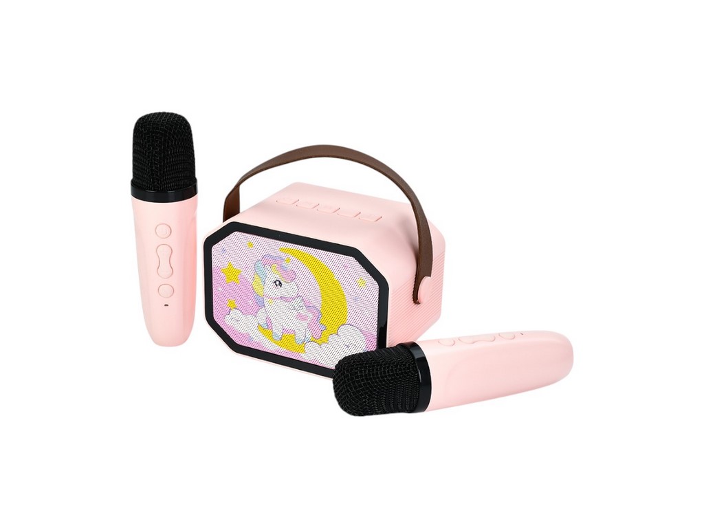 Колонка з 2 мікрофонами, Bluetooth, світлом і USB-зарядкою, 5 дизайнів