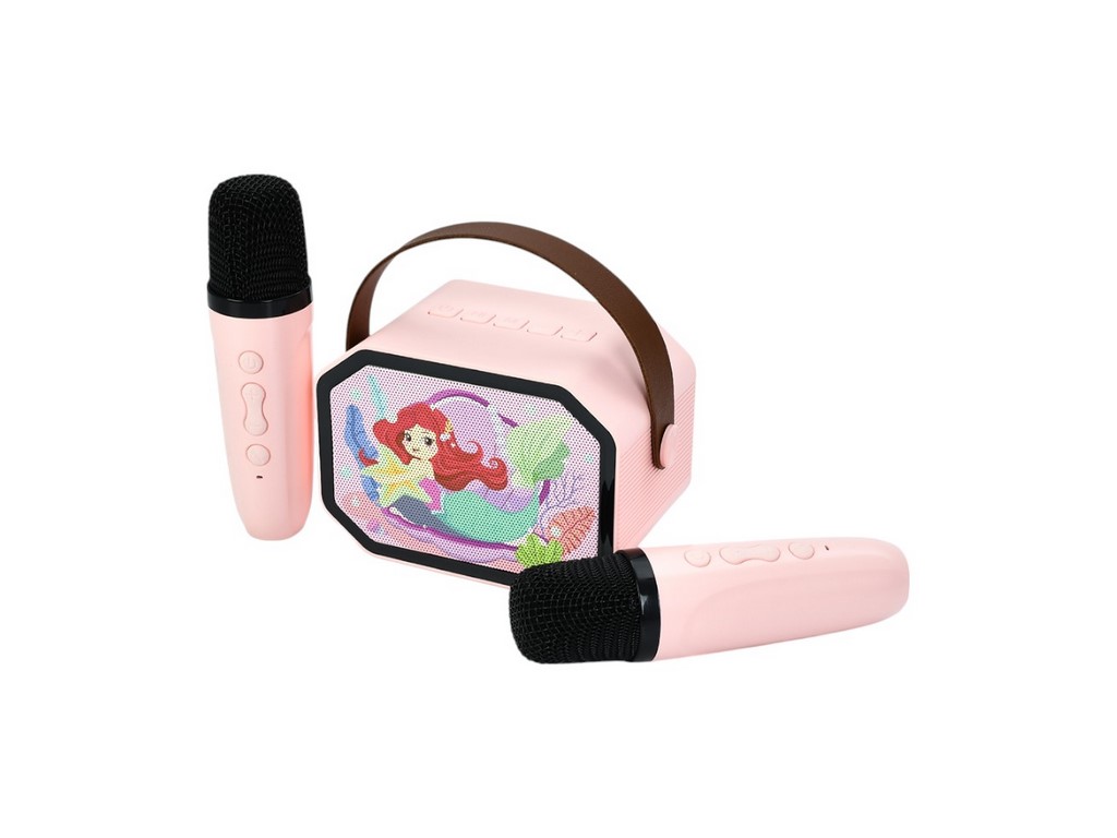 Колонка з 2 мікрофонами, Bluetooth, світлом і USB-зарядкою, 5 дизайнів