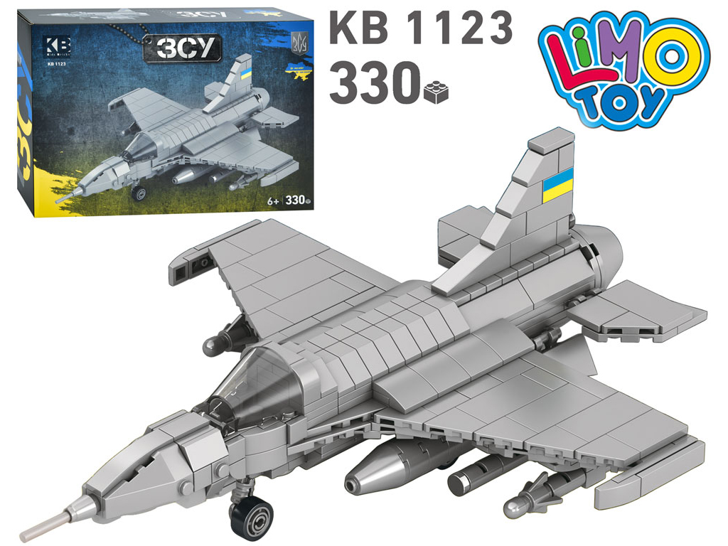 Конструктор військовий літак. Limo Toy KB 1123. 330 деталей