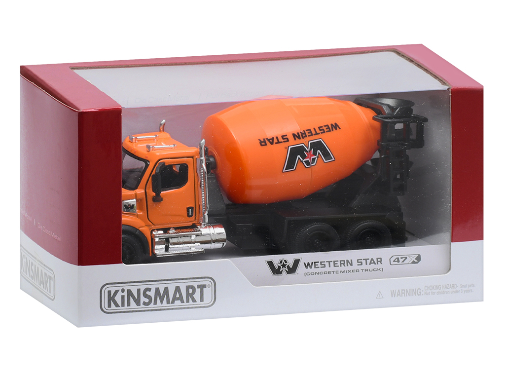 Бетономешалка металлическая инерционная 14,5см, Kinsmart KT11001W