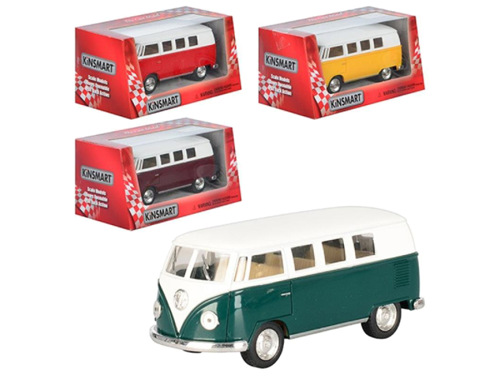 Машинка металева інерційна VOLKSWAGEN CLASSICAL BUS 1962. Kinsmart KT 5060 W