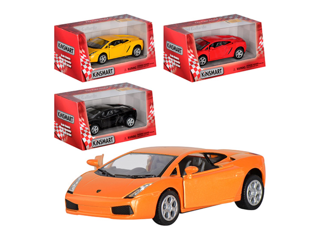 Машинка інерційна металева Lamborghini Gallardo, 12,5 см, відчиняються двері, Kinsmart