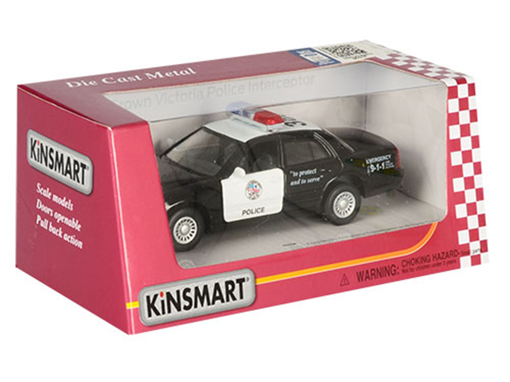 Машинка металева інерційна Ford Crown Victoria Police Interceptor Kinsmart KT5327W