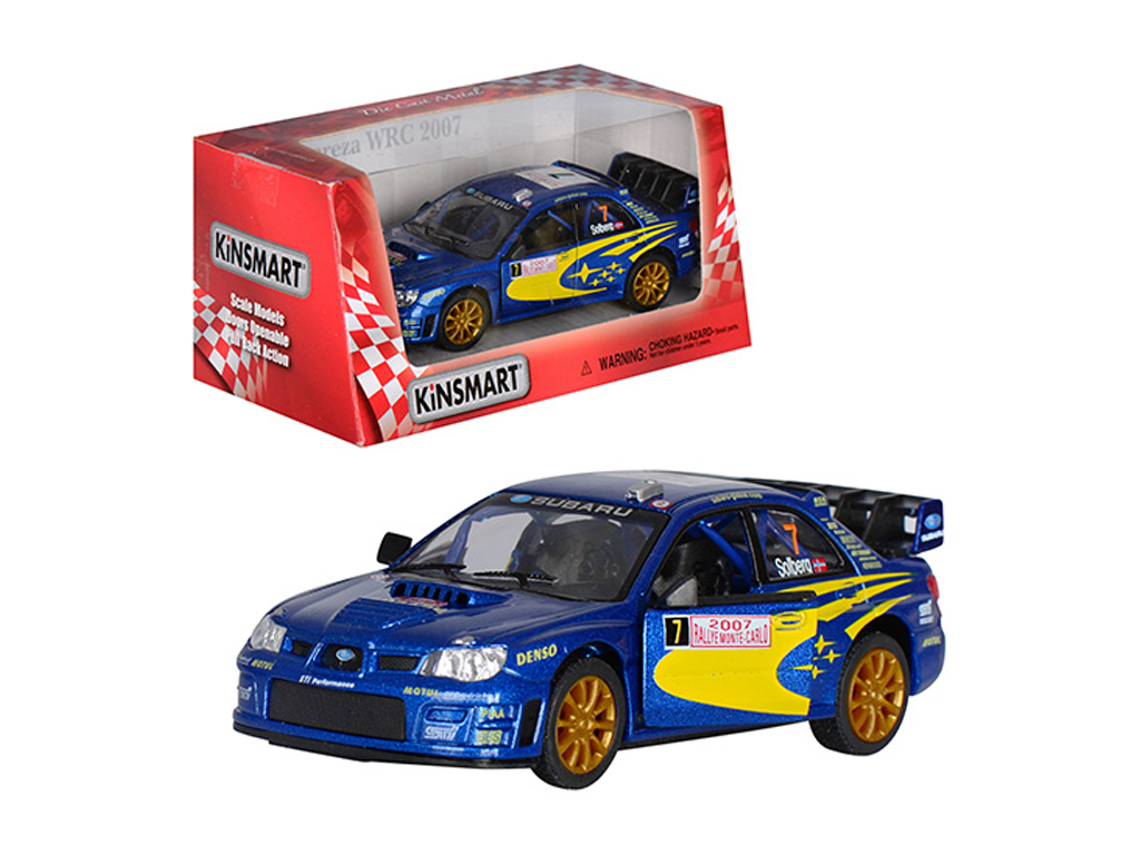 Машинка металева інерційна SUBARU IMBREZA WRC 2007. Kinsmart KT 5328 W