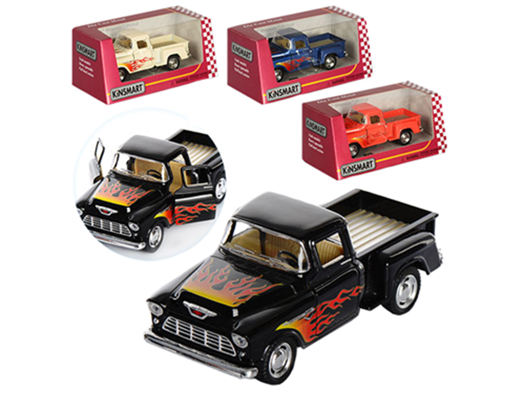 Машинка металева інерційна 1955 CHEVY STEPSIDE PICKUP. Kinsmart KT 5330 WF