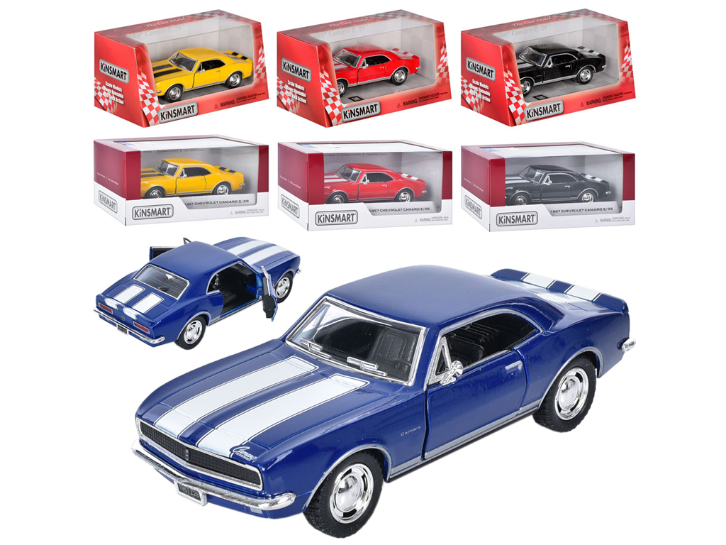 Машинка металлическая инерционная 1967 CHEVROLET CAMARO. Kinsmart KT 5341 W