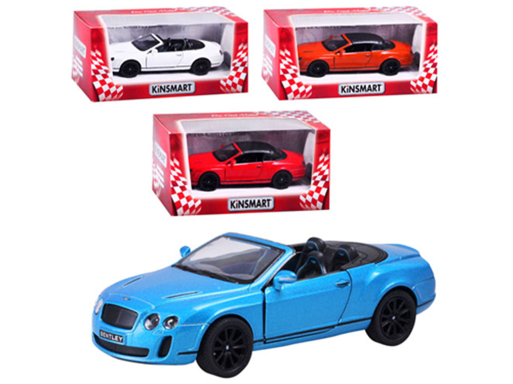 Машинка металлическая инерционная BENTLEY CONTINENTAL SUPERSPORTS 2010. Kinsmart KT 5353 W