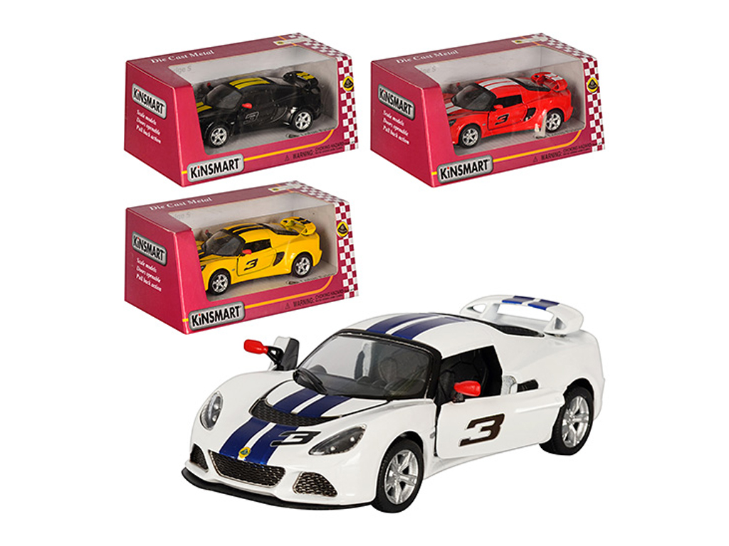 Машинка інерційна металева Lotus Exige R-GT, 12 см, відкриваються двері, Kinsmart