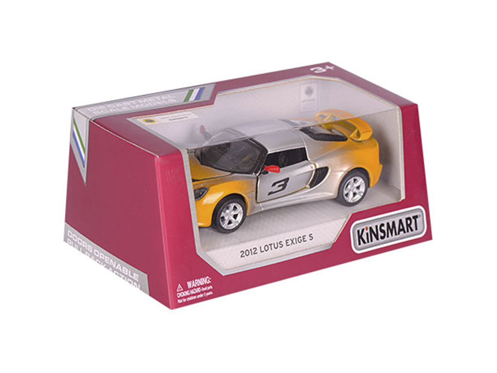 Машинка металлическая инерционная 2012 LOTUS EXIGE S. Kinsmart KT 5361 WG