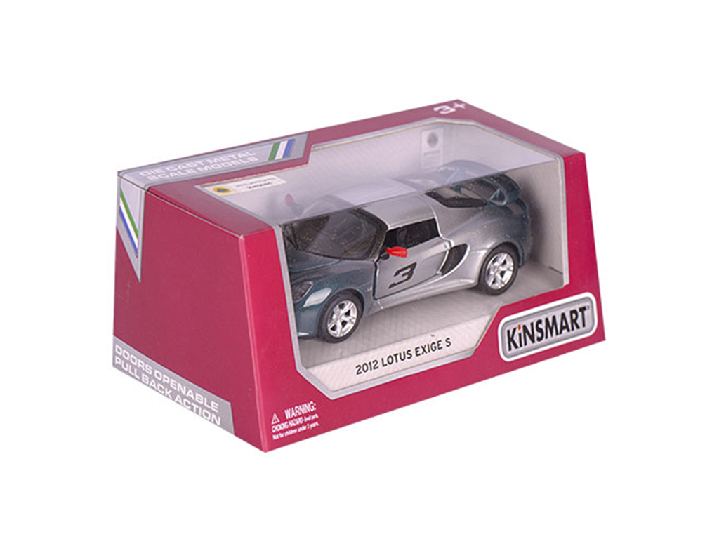 Машинка металлическая инерционная 2012 LOTUS EXIGE S. Kinsmart KT 5361 WG