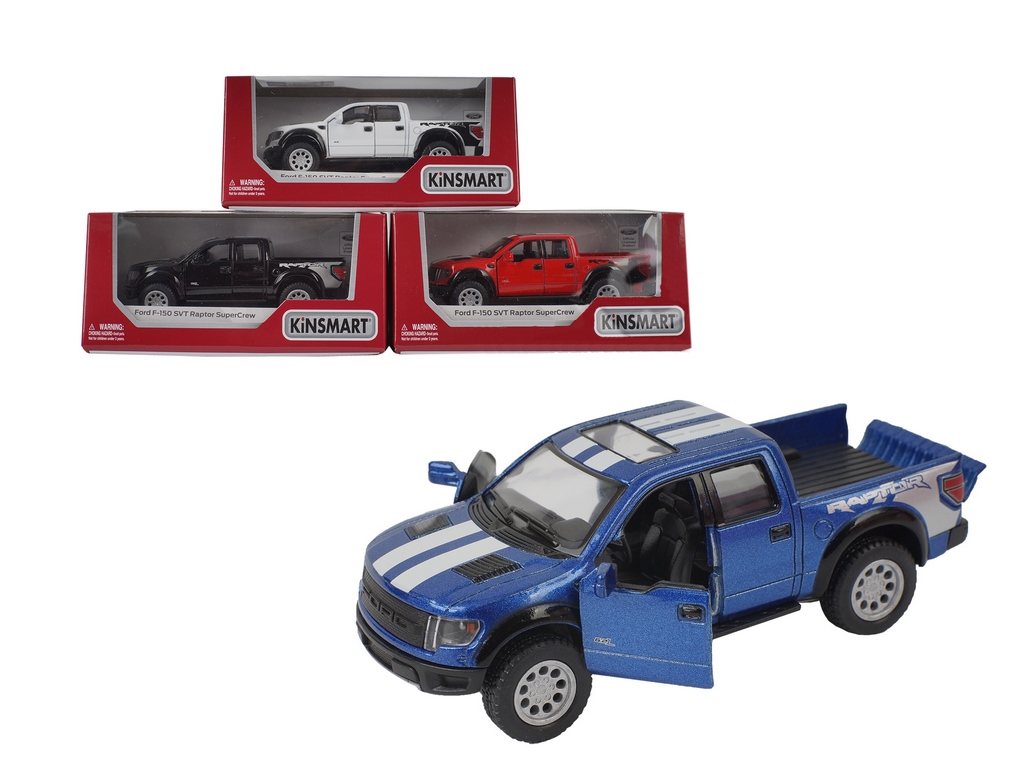 Машинка інерційна металева Ford F-150 SVT Raptor Super Crew, KT5365WF, Kinsmart