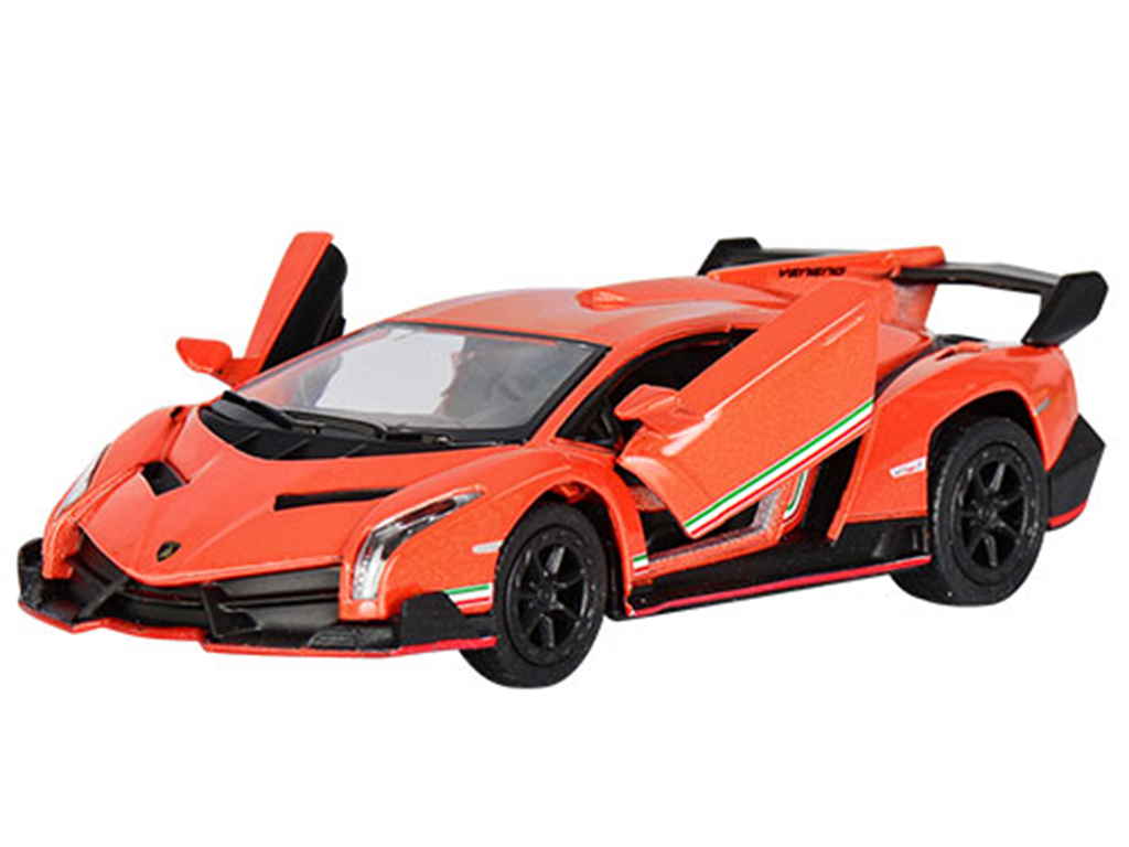 Машинка металева інерційна LAMBORGHINI VENENO. Kinsmart KT 5367 W