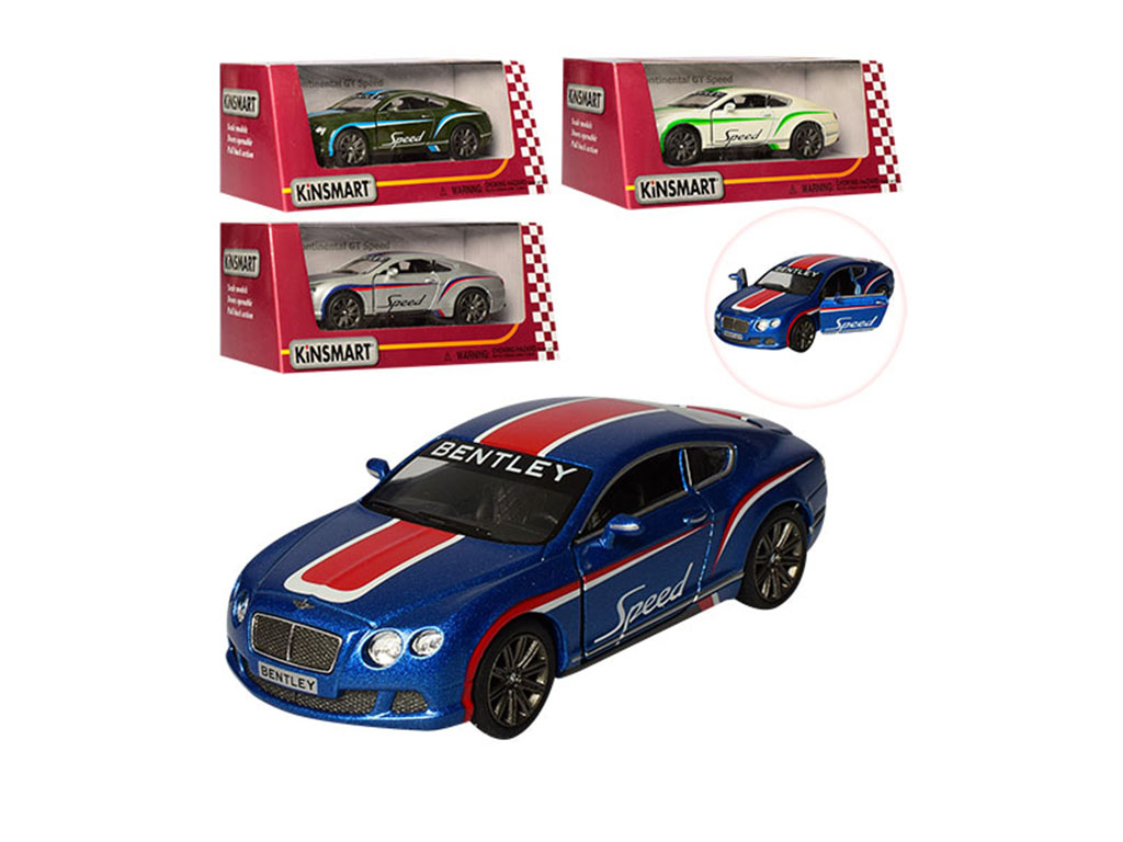 Машинка інерційна металева Bentley KT5369WF, 12 см, відкриваються двері, Kinsmart