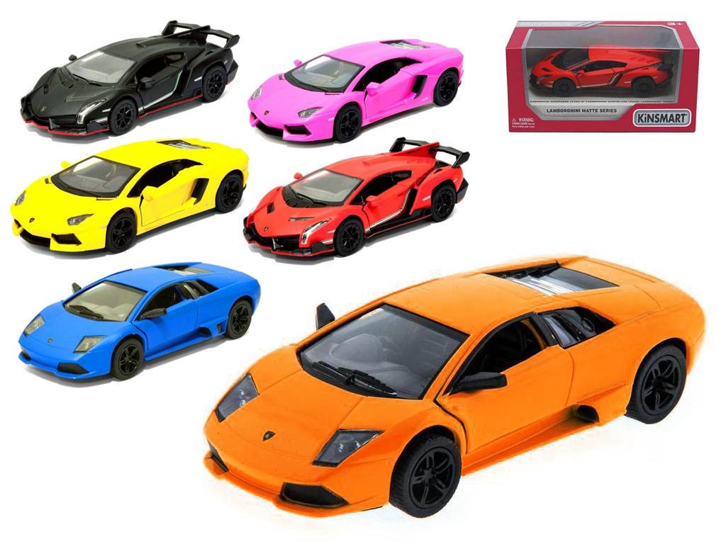 Машинка металлическая инерционная LAMBORGHINI VENENO. Kinsmart KT 5370 W