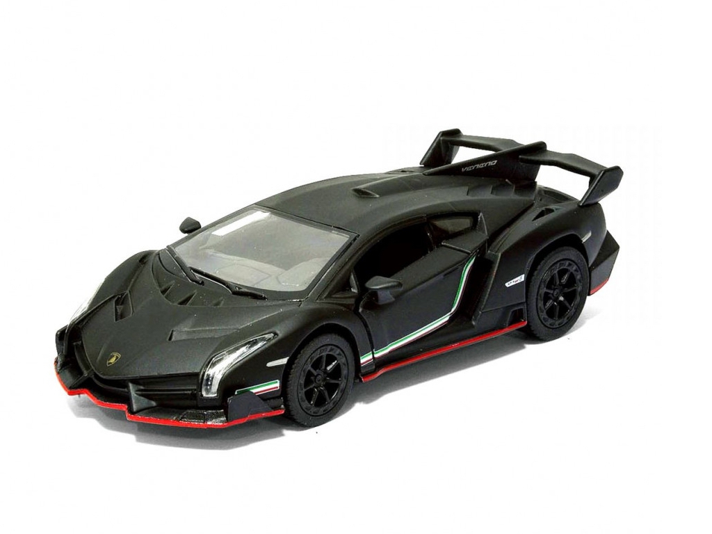 Машинка металлическая инерционная LAMBORGHINI VENENO. Kinsmart KT 5370 W