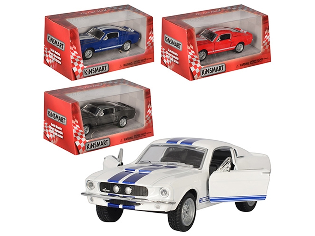 Машинка металева інерційна 1967 SHELBY GT-500. Kinsmart KT 5372 W
