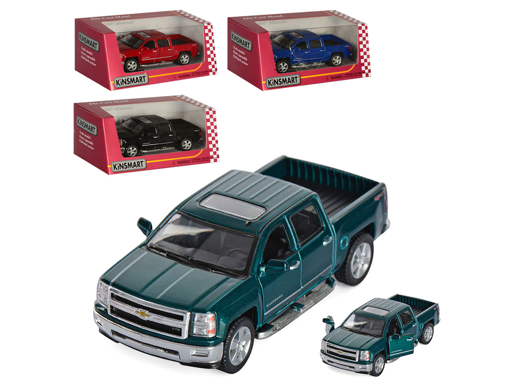 Машинка металева інерційна 2014 CHEVROLET SILVERADO. Kinsmart KT 5381 W