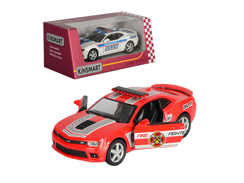 Машинка металева інерційна Chevrolet Camaro 2014 Kinsmart KT5383WPR, відкриваються двері