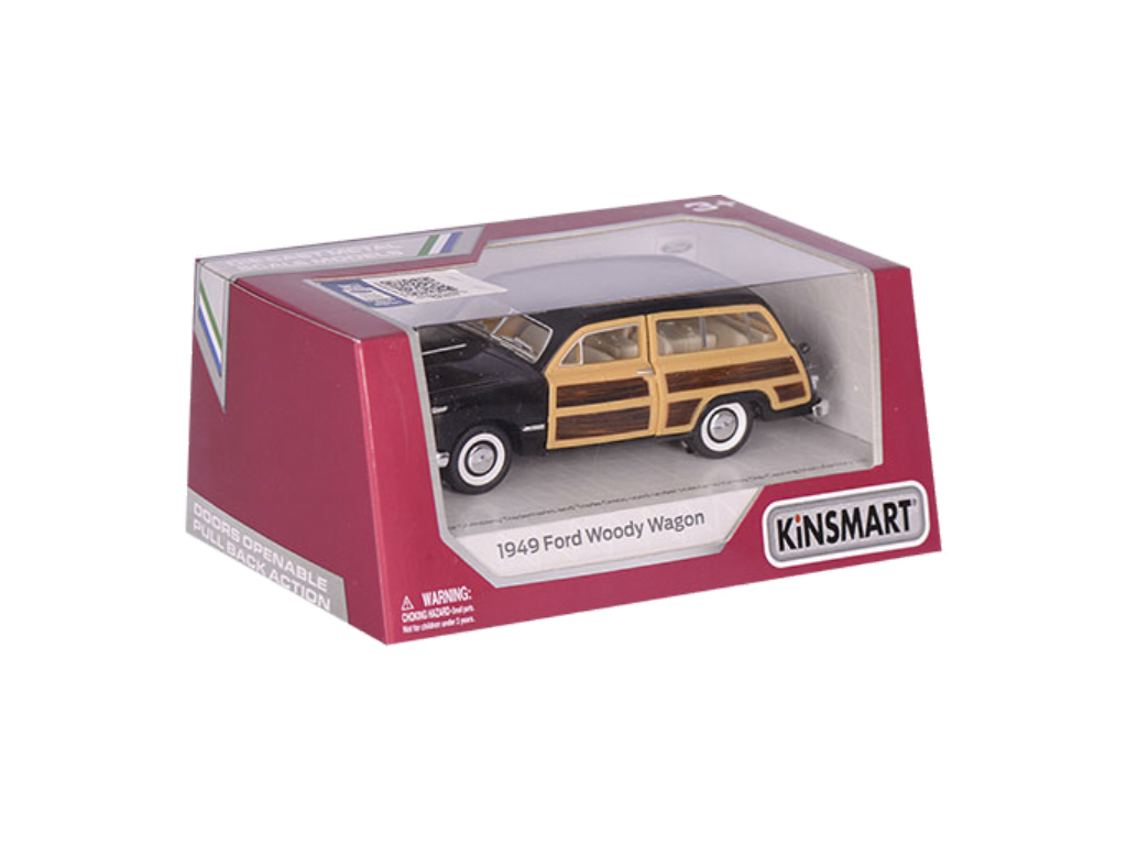 Машинка металлическая инерционная Ford Woody Wagon 1949. Kinsmart KT 5402 W