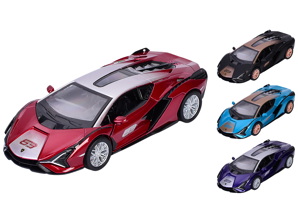 Модельная машинка Kinsmart, 12,5 см, инерционная, дверь открывается, 4 цвета (цена за 1шт)