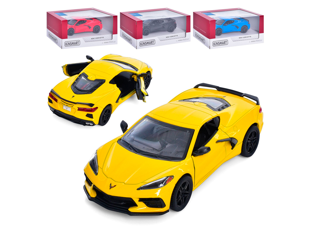 Машинка металлическая инерционная Chevrolet Corvette. Kinsmart KT5432W 
