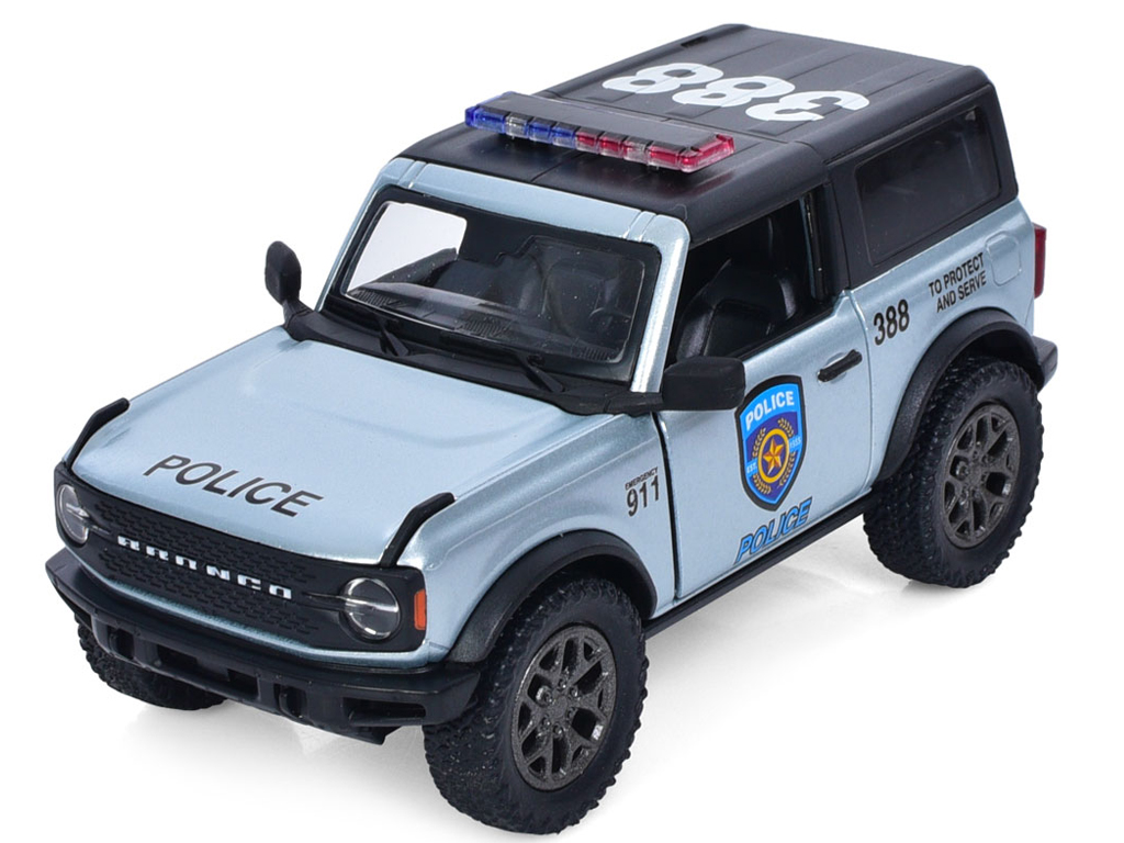 Машинка металева інерційна 2022 Ford Bronco Police. Kinsmart KT5438WPR