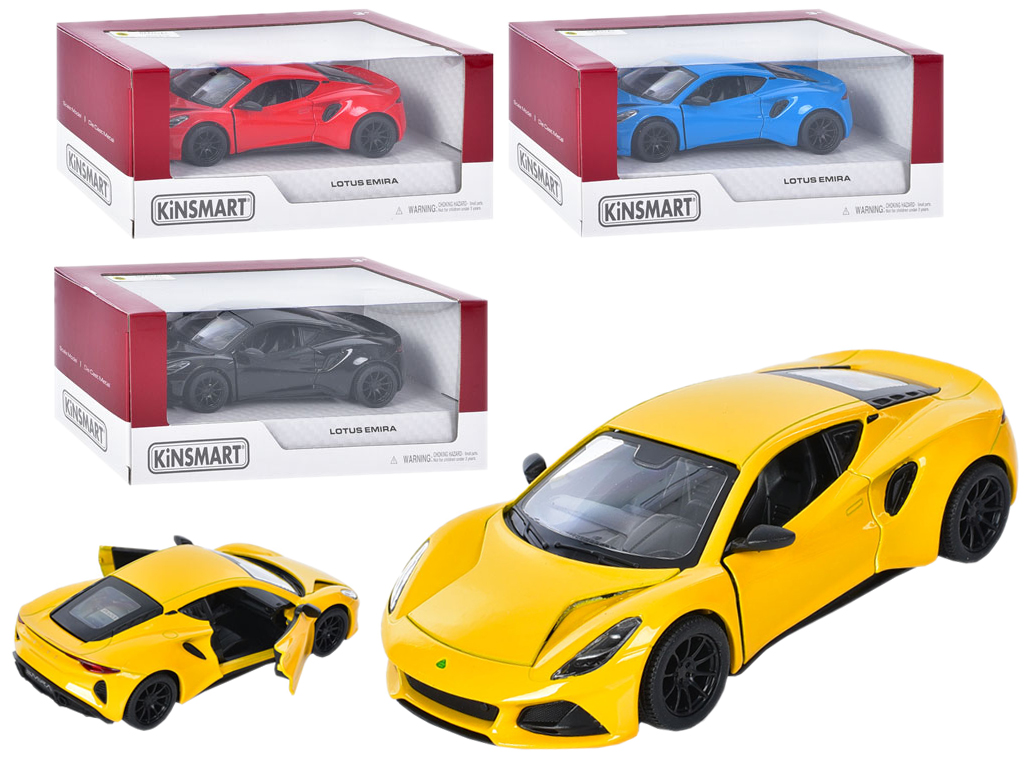 Машинка інерційна металева Lotus Emira, KT5441W, 13 см, відчиняються двері, Kinsmart