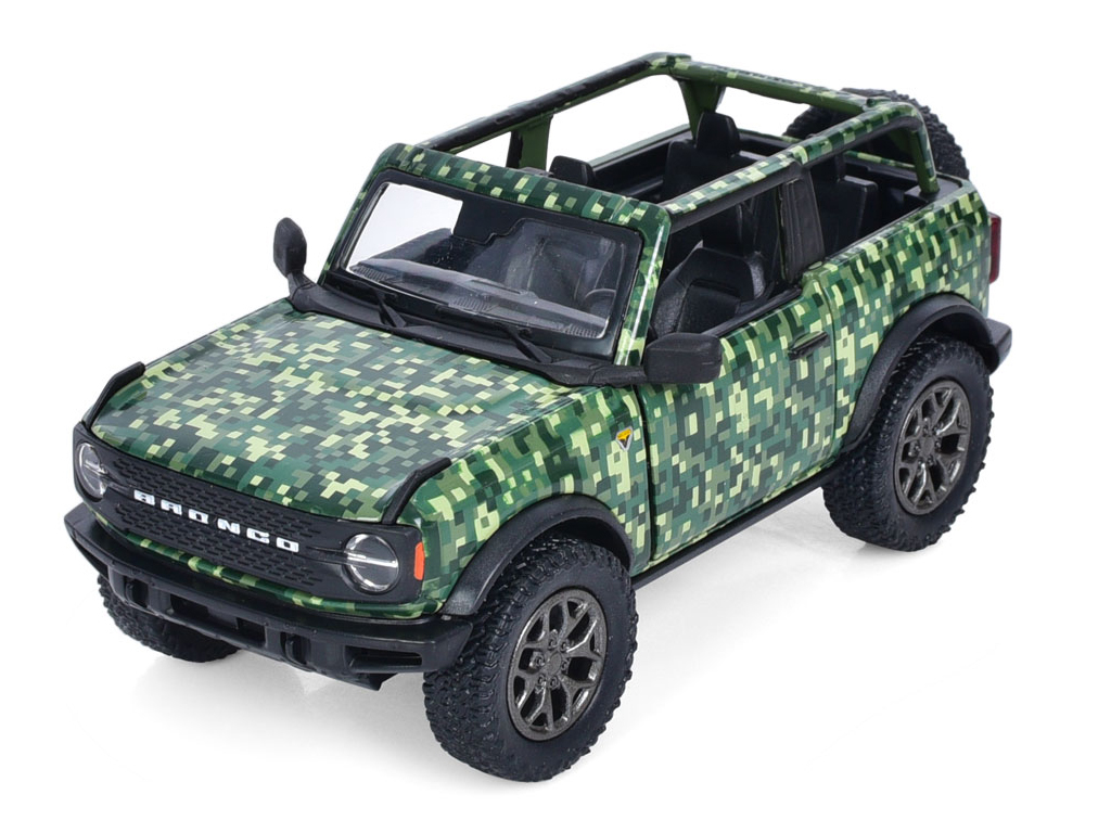 Машинка металева інерційна Джип Ford 2022 Bronco Camo Edition. Kinsmart KT5445WA