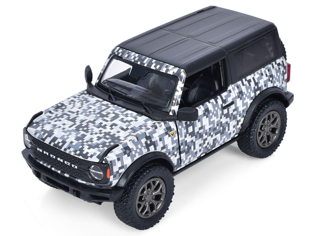 Машинка металлическая инерционная Джип 2022 Ford Bronco Camo Edition. Kinsmart KT5445WB