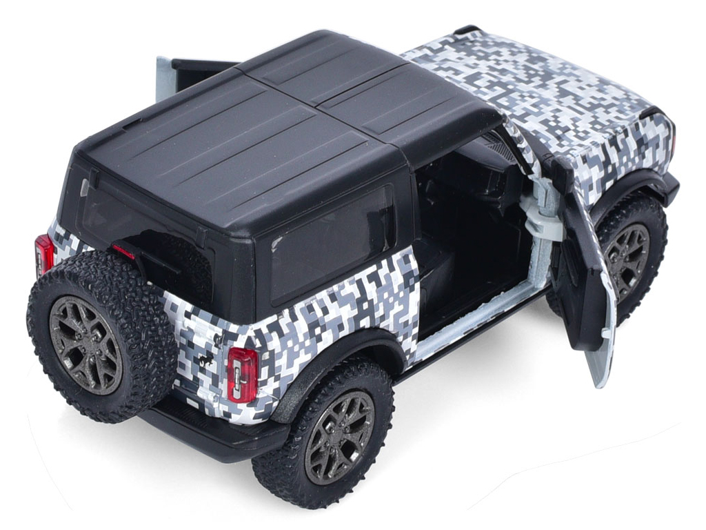 Машинка металлическая инерционная Джип 2022 Ford Bronco Camo Edition. Kinsmart KT5445WB