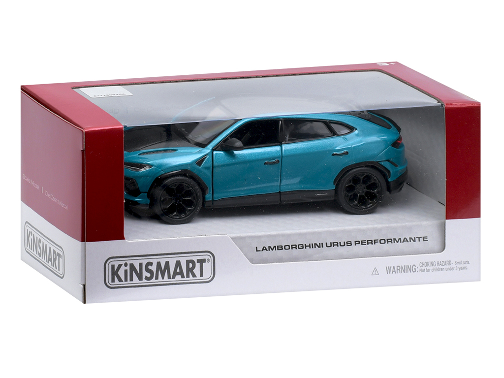 Джип металлический инерционный Lamborghini Urus Performante 12,5см, Kinsmart KT5447W