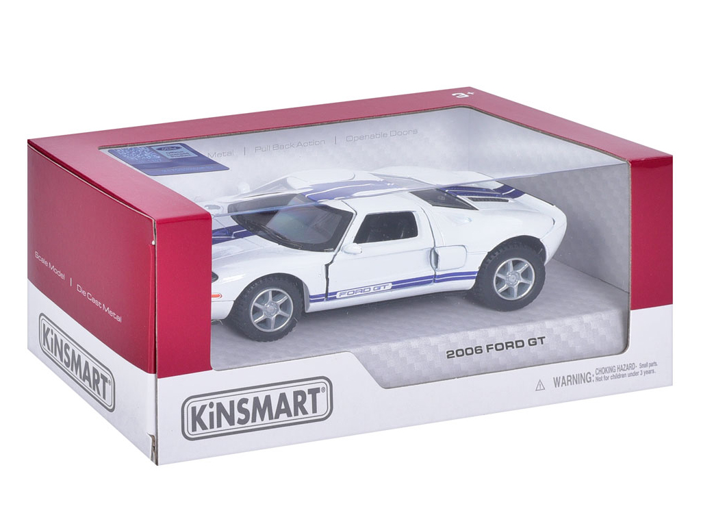 Машинка инерционная металлическая Ford KT5450W, 13 см, открываются двери, Kinsmart