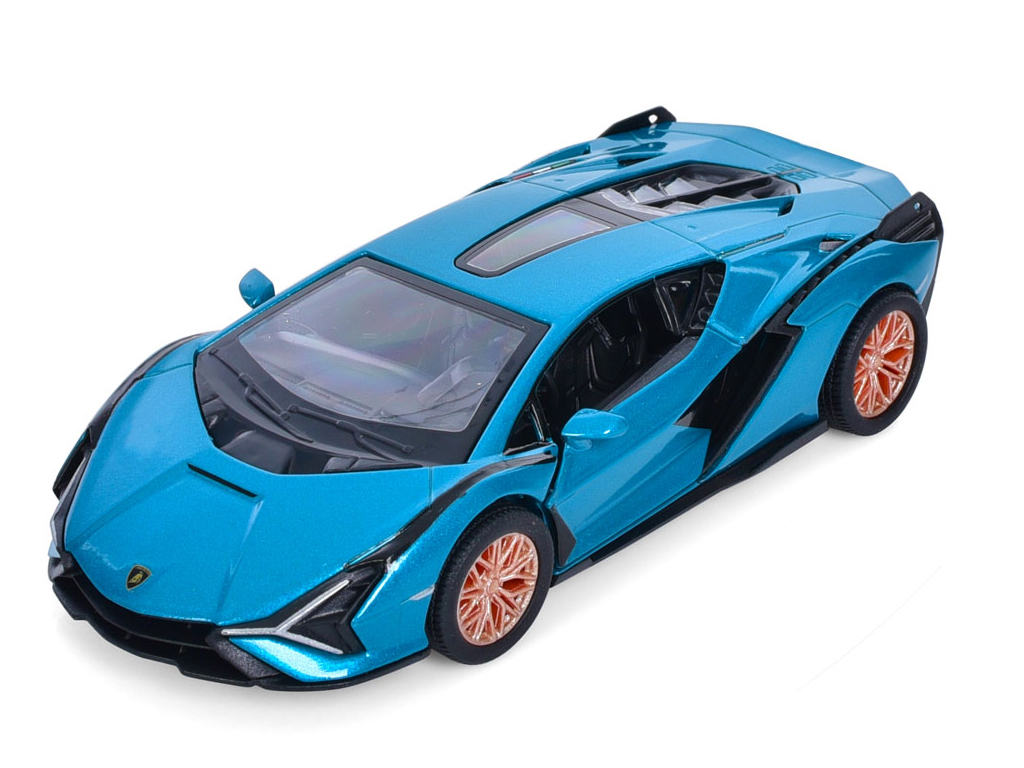 Машинка інерційна металева Lamborghini, KT5452W, 13 см, відчиняються двері, Kinsmart